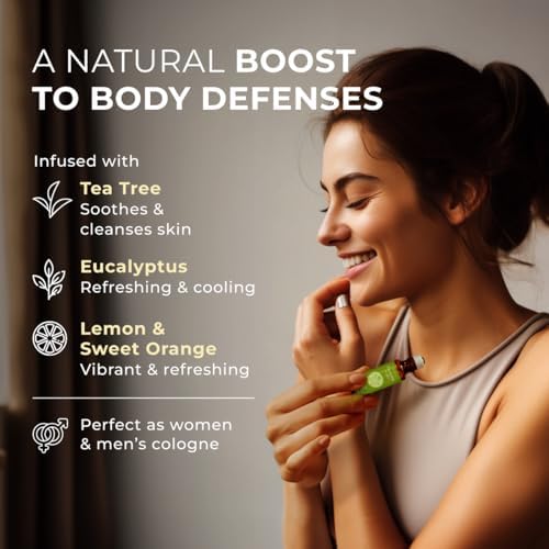 Gya Labs Frankincense & Somali Myrrh Essential Oil Roll On - Convenience - Camping Enthusiasts - Aromatherapy Relief, Cl