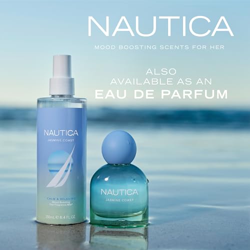 Nautica For Her Rose Island Eau De Parfum, Long Lasting & Mood-Boosting Women's Perfume, 1.6 Fl Oz Vegan Formula