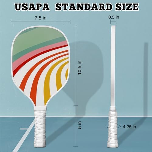 DULCE DOM USAPA Approved Fiberglass/Carbon Fiber Pickleball Paddles Set of 4 for Training | DULCE DOM 4 Indoor Outdoor
