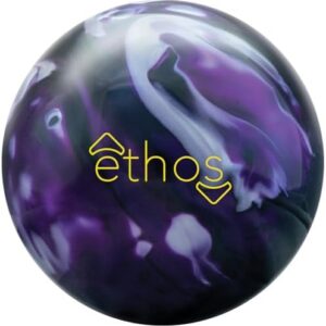 Brunswick Ethos Hybrid Bowling Ball for Professional Bowlers with Advanced TruTrac Core and Gloss Finish 8.5 LB | Bruns