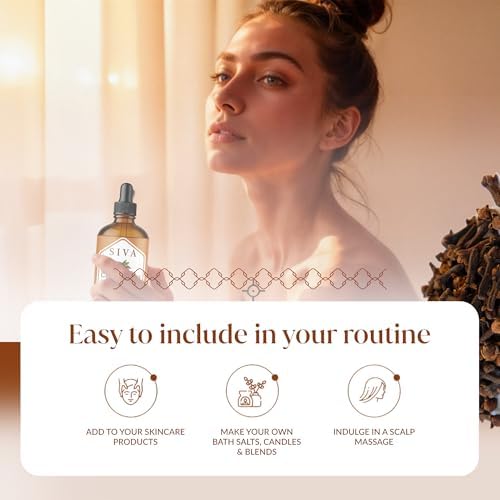 Siva 100% Natural Eucalyptus Essential Oil - 4 Fl Oz – Diffuser and Skin Care - Perfect for Aromatherapy and Hair Care