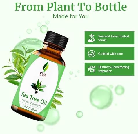 SVA Frankincense Essential Oil - 100% Natural Boswellia Carterii Oil for Aromatherapy and Skin Care - 1 Fl Oz with Dropp