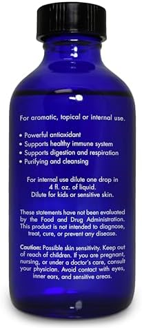 100% Pure Frankincense Essential Oil, Food Grade, for Face and Beauty, by Zongle Therapeutics, 4 OZ | Edible Frankincen