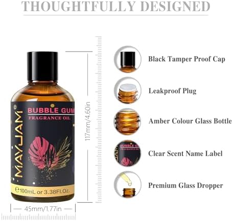 MAYJAM Sandalwood Essential Oil - Pure Fragrance Oil for Diffuser and Soap Candle Making, Ideal for Home and Office, 10