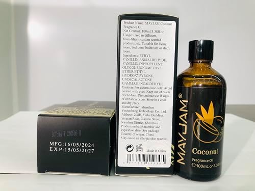 MAYJAM Sandalwood Essential Oil - Pure Fragrance Oil for Diffuser and Soap Candle Making, Ideal for Home and Office, 10