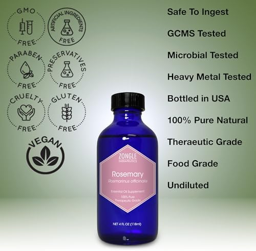 100% Pure Frankincense Essential Oil, Food Grade, for Face and Beauty, by Zongle Therapeutics, 4 OZ | Edible Frankincen