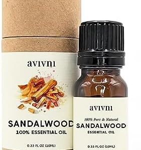 Avivni Australian Sandalwood Essential Oil for Aromatherapy, Hair, and Diffuser | Pure & Natural Avivni Sandalwood Esse