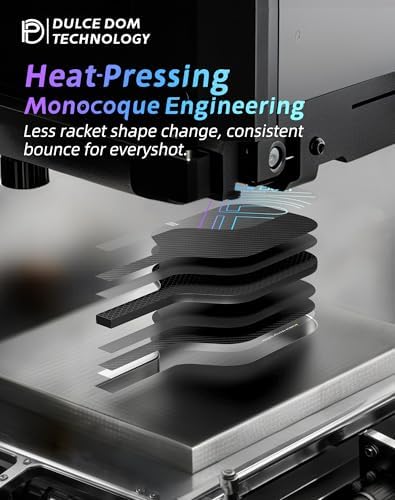 DULCE DOM USAPA Approved Fiberglass/Carbon Fiber Pickleball Paddles Set of 4 for Training | DULCE DOM 4 Indoor Outdoor