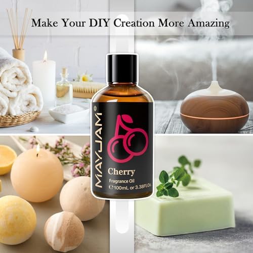 MAYJAM Sandalwood Essential Oil - Pure Fragrance Oil for Diffuser and Soap Candle Making, Ideal for Home and Office, 10