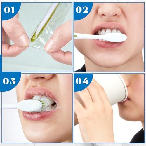 Maxcheck Colorful Prepasted Toothbrushes for Travel and Hotel Use (200 Pack, Blue,Orange,Green,Purple) Maxcheck Prepas