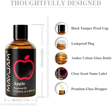 MAYJAM Sandalwood Essential Oil - Pure Fragrance Oil for Diffuser and Soap Candle Making, Ideal for Home and Office, 10