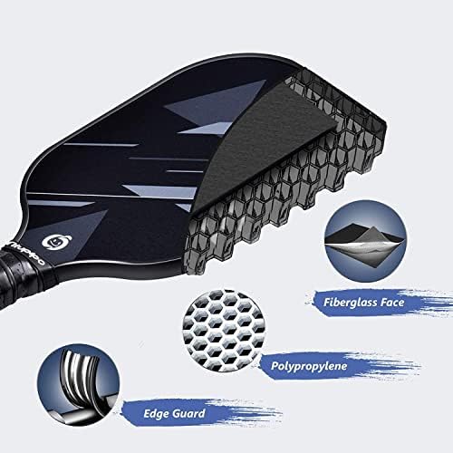 USAPA Approved Lightweight Pickleball Rackets for Casual Players | Durable Fiberglass Surface Picks with Polypropylene