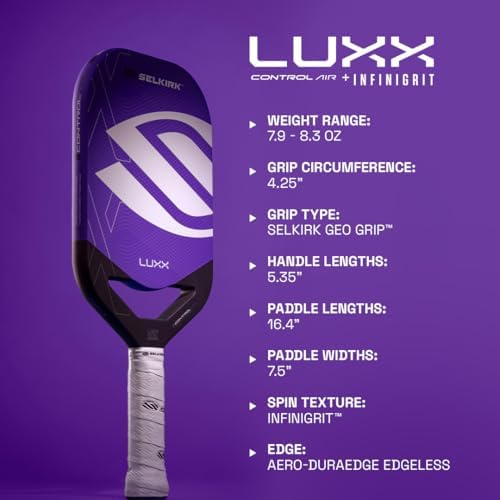 Selkirk Sport LUXX Control Pickleball Paddle - Carbon Fiber Paddles for Unmatched Control and Added Power | Selkirk Spo