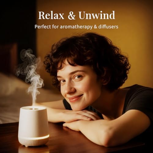 Sujuaba Sandalwood Oil for Diffuser and Skincare 4 Fl Oz - 100% Natural Aromatherapy Oil - Perfect for Relaxation and DI