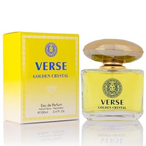 Verse Golden Crystal for Women - Floral Fruity Fragrance - Elegant 100ml Bottle Verse Golden Crystal for Women - Top N