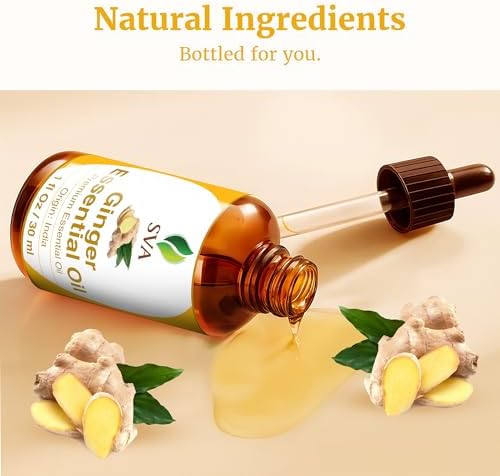 SVA Frankincense Essential Oil - 100% Natural Boswellia Carterii Oil for Aromatherapy and Skin Care - 1 Fl Oz with Dropp