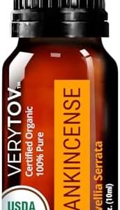 Premium USDA Organic Frankincense Essential Oil - 100% Pure Natural Undiluted for Aromatherapy Diffuser USDA Organic P