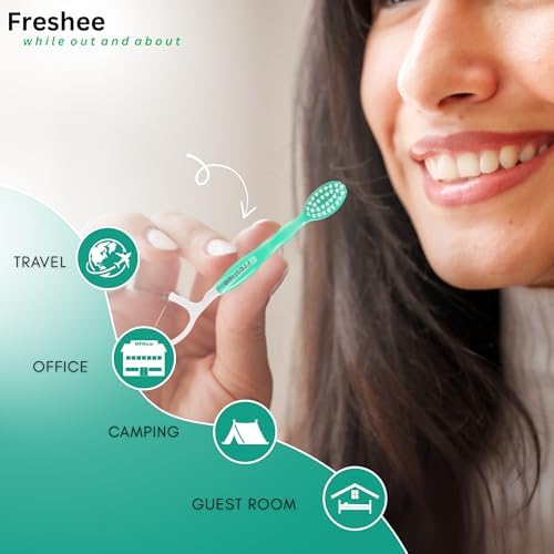 Freshee Paste 5 in 1 Disposable Mini Toothbrush Travel Set