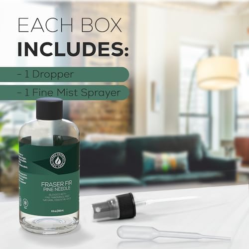 Aroma Country Fraser Fir Christmas Tree Oil - Luxury Essential Oils for Diffuser & Air Freshener - Natural Home Fragranc