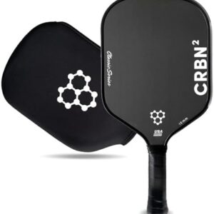 CRBN Carbon Fiber Pickleball Paddle for Perfect Balance of Power & Control - Ideal for Experts - Indoor and Outdoor Tour