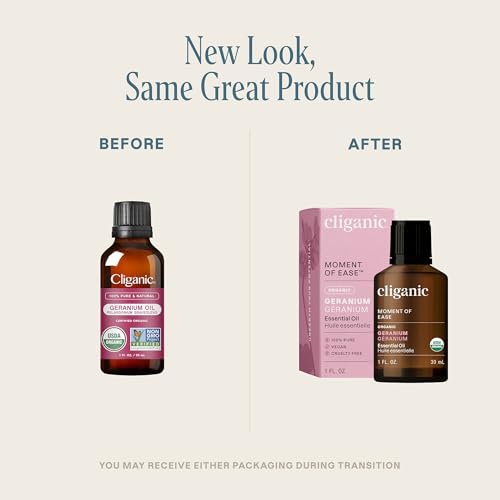 Cliganic Organic Frankincense Essential Oil - Boswellia Serrata, 100% Pure Natural Undiluted, for Stress Relief and Rela