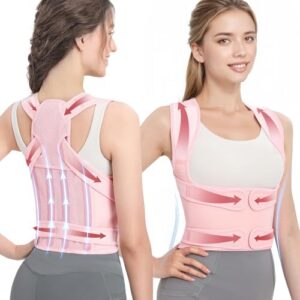 Posture Corrector Back Brace for Women and Men - Adjustable Full Back Support, Shoulder Straightener, Spine Alignment Ai