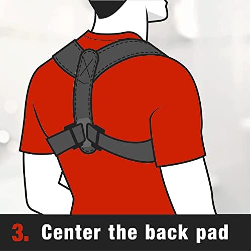 ACE Brand Posture Corrector, Posture Support, Discreet Under Clothing, Perfect for Students and Office Workers, Adjustab