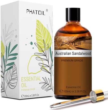 PHATOIL Australian Sandalwood Essential Oil |38Fl Oz for Hair Care and Body Skin Care | PHATOIL Australian Sandalwood E
