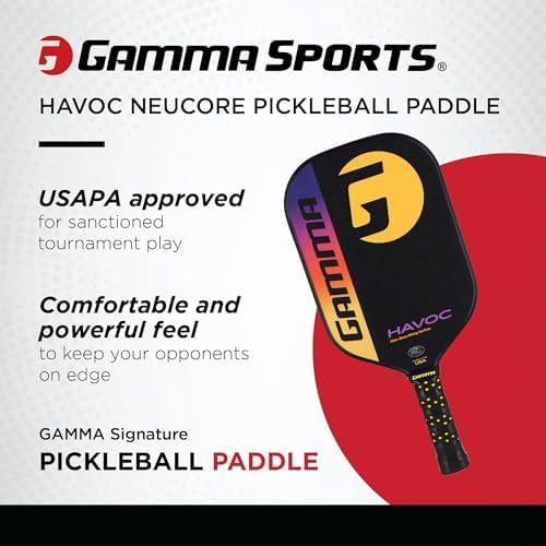 GAMMA Pickleball Paddles for Men & Women - Additional Power & Control, Honeycomb Grip, USAAPA Approved | GAMMA USA Made