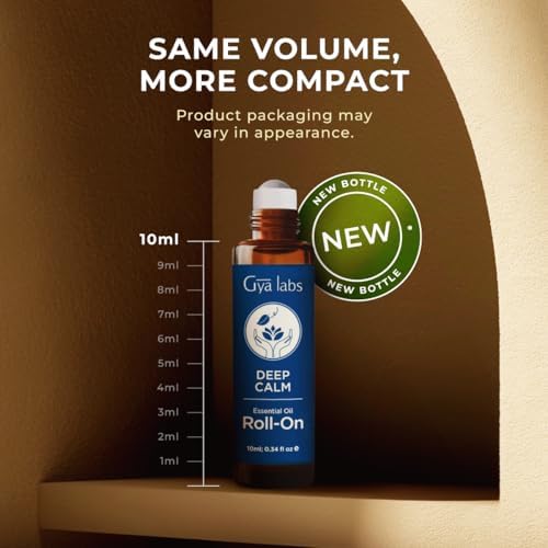 Gya Labs Frankincense & Somali Myrrh Essential Oil Roll On - Convenience - Camping Enthusiasts - Aromatherapy Relief, Cl