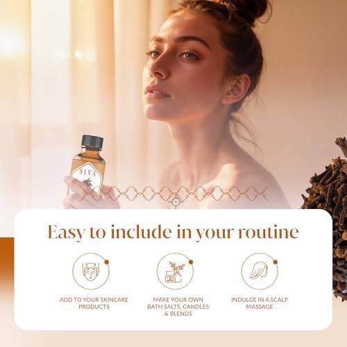 Siva 100% Natural Eucalyptus Essential Oil - 4 Fl Oz – Diffuser and Skin Care - Perfect for Aromatherapy and Hair Care