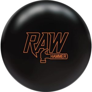 Hammer Raw Black Solid Bowling Ball for Men and Women for Bowling Alley or Home Use Lightweight Reactive Coverstock Core