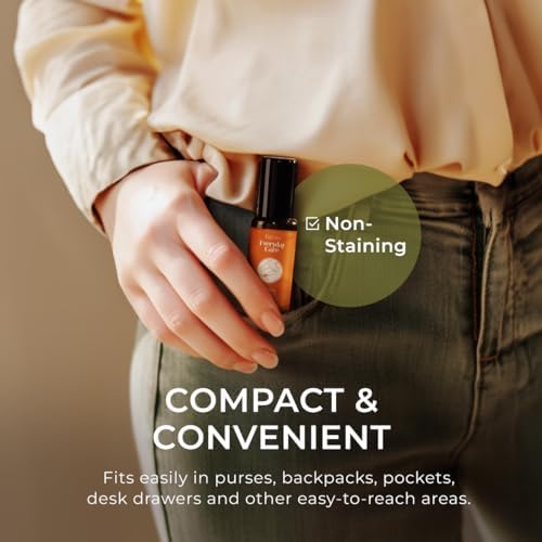 Gya Labs Frankincense & Somali Myrrh Essential Oil Roll On - Convenience - Camping Enthusiasts - Aromatherapy Relief, Cl