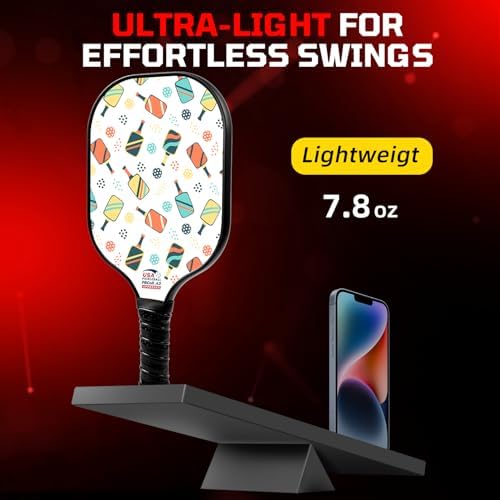 BAGAIL USAPA Approved Pickleball Paddles Set for Traction and Stability | Lightweight BAGAIL Pickleball Rackets with 4