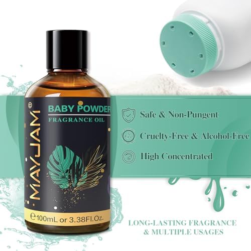 MAYJAM Sandalwood Essential Oil - Pure Fragrance Oil for Diffuser and Soap Candle Making, Ideal for Home and Office, 10