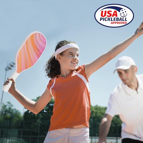 DULCE DOM USAPA Approved Fiberglass/Carbon Fiber Pickleball Paddles Set of 4 for Training | DULCE DOM 4 Indoor Outdoor