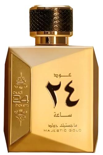 Ard Al Zaafaran Oud 24 Hours Majestic Gold Eau De Parfum Spray for Adults, Evening Fragrance, |4 Ounce Ard Al Zaafaran