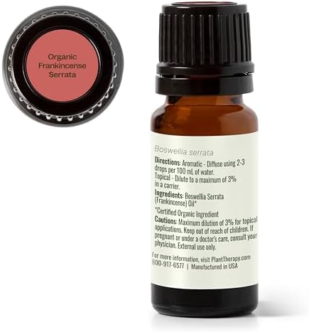 Pure Plant Therapy Organic Frankincense Serrata Essential Oil for Natural Aromatherapy and Therapeutic Use, 100% Pure,