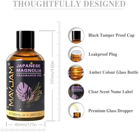 MAYJAM Sandalwood Essential Oil - Pure Fragrance Oil for Diffuser and Soap Candle Making, Ideal for Home and Office, 10
