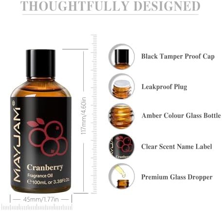 MAYJAM Sandalwood Essential Oil - Pure Fragrance Oil for Diffuser and Soap Candle Making, Ideal for Home and Office, 10