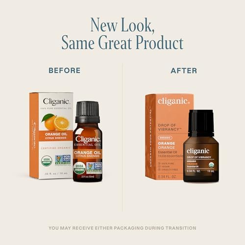 Cliganic Organic Frankincense Essential Oil - Boswellia Serrata, 100% Pure Natural Undiluted, for Stress Relief and Rela