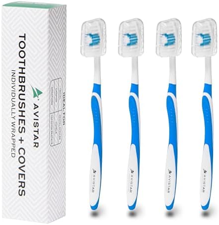 Bulk Individually Wrapped Toothbrushes Red Green Blue Pink for Travelers and Families | Long Lasting 3+ Months Disposab