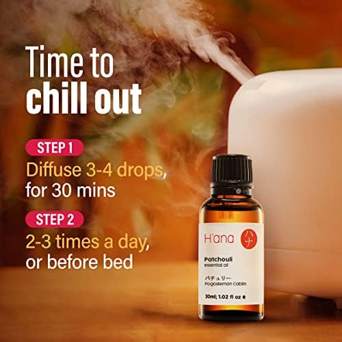 H'ana Sandalwood Essential Oil - 1.02 Fl Oz - for Hair and Skin, Aromatherapy, DIY Soap Making - ClimatePartner Certifie