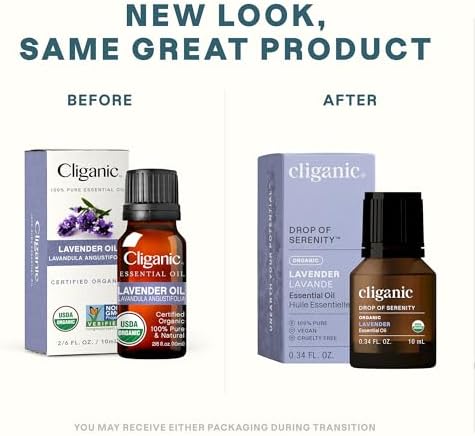 Cliganic Organic Frankincense Essential Oil - Boswellia Serrata, 100% Pure Natural Undiluted, for Stress Relief and Rela