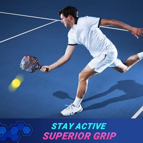 USAPA Approved Lightweight Pickleball Rackets for Casual Players | Durable Fiberglass Surface Picks with Polypropylene