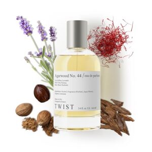 Twist Agarwood No. 44 - Eau De Parfum for Women & Men | Long Lasting Perfume, Paraben Free, Vegan, Clean Ingredients - S
