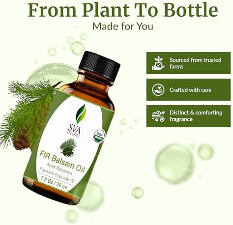 SVA Frankincense Essential Oil - 100% Natural Boswellia Carterii Oil for Aromatherapy and Skin Care - 1 Fl Oz with Dropp