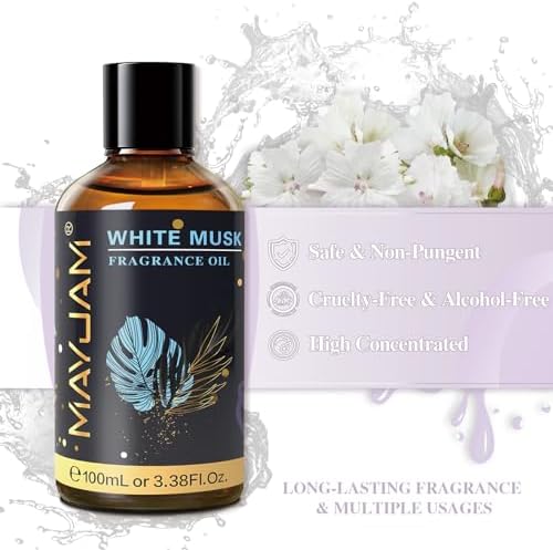 MAYJAM Sandalwood Essential Oil - Pure Fragrance Oil for Diffuser and Soap Candle Making, Ideal for Home and Office, 10