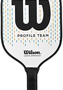 Wilson Sporting Goods Profile Team Pickleball Paddle - White/Multi for Adults during Outdoor Games | Wilson Sporting Go
