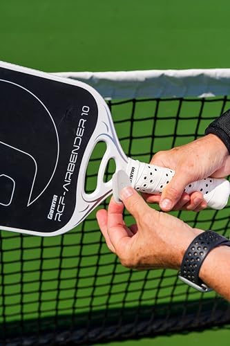 GAMMA RCF Airbender Pickleball Paddle, Raw Carbon Fiber, Shock Absorbing Gel Insert for Smooth Hits | GAMMA RCF Airbend